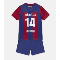 Dres Barcelona Joao Felix #14 Domáci pre deti 2023-24 Krátky Rukáv (+ trenírky)